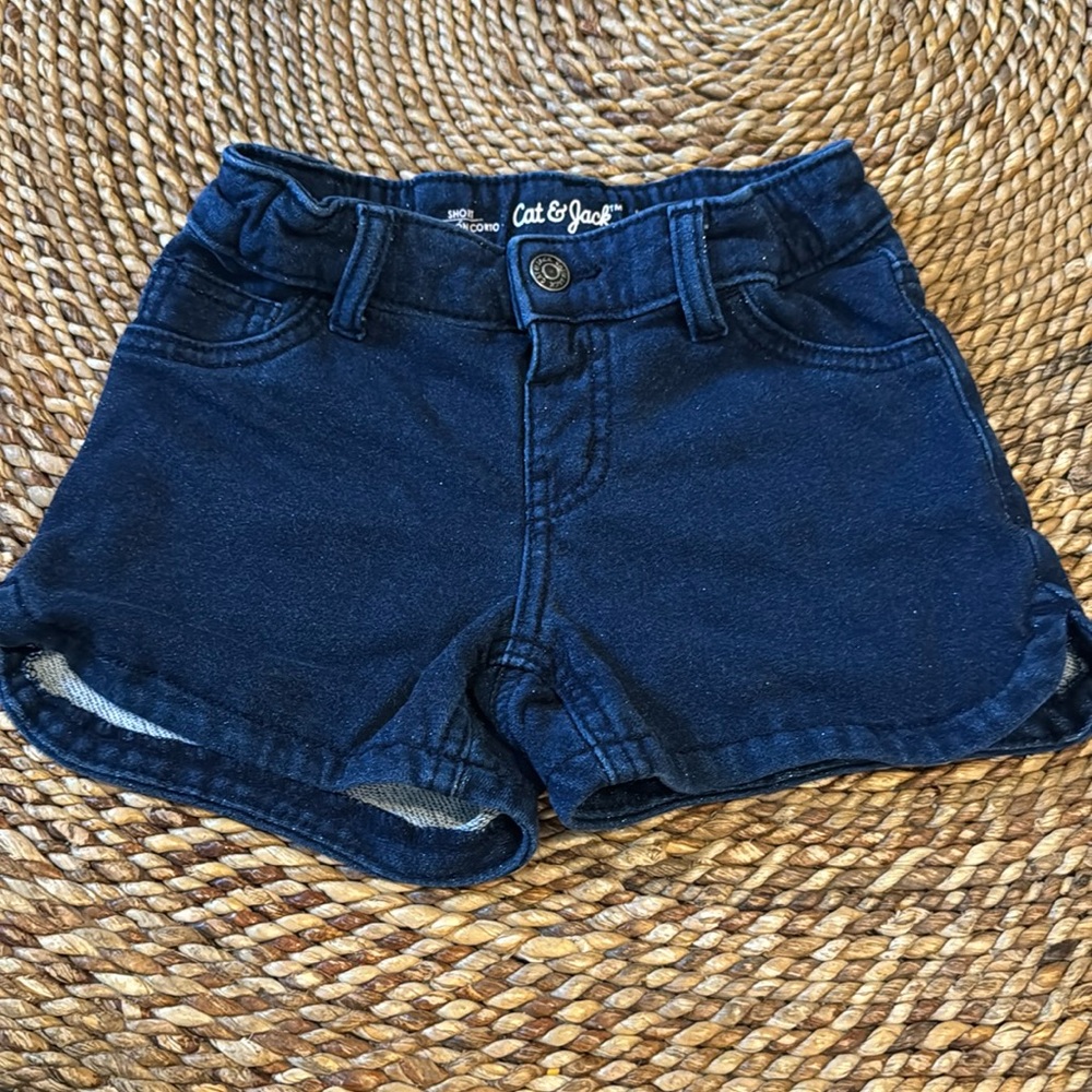Glittered soft Jean shorts